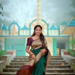 Vaishali Raj Instagram – 💚
.
.
.
.
.
Saree @konasfashion 

#amav #vaishaliraj #darling #love #winter #mornings #venky #reelsinstagram #trending #venkatesh #yuvan #music #trisha #yuvanmusical #yuvanshankarraja #always #telugu