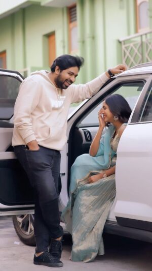 Vaishali Raj Instagram - #helloammayi ❤️
.
.
Styled by @yashaswireddy 
Outfit @arya.by.yashaswireddy 
Hair @vicky_hairstylist_official 
Shot by @d_clicks_photography_

#masthushadesunnairamovie #helloammayi #trending #reels #abhinav #vaishaliraj #feb23