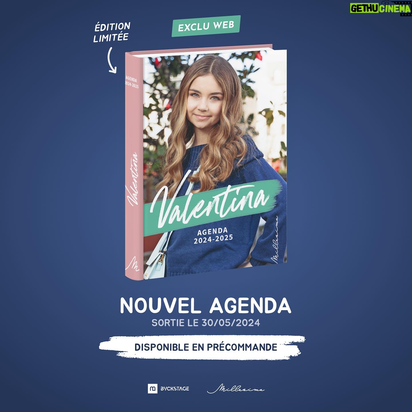 Valentina Tronel Instagram - Trop heureuse de vous annoncer la sortie de mon nouvel agenda 2024-2025, qui sera disponible le 30 mai !!! 💖 Petite surprise, il existe cette année avec deux covers différentes : La première que vous pourrez trouver dans tous les magasins et la seconde que vous pourrez trouver en exclusivité sur le site Inlive, les liens sont dans ma story !🫶🏻 J’espère qu’il vous plaira autant que j’ai eu du plaisir à  le créer et je vous remercie infiniment pour tous vos messages aujourd’hui ! 💝 Merci à @julientheaccess et @editions_millesima 🫶🏻