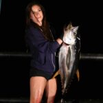 Valentine Thomas Instagram – Summer menu is back on! Blackfin tuna is a VERY interesting fish to work with. It is not as large as other species of tuna as they measure 2-3 feet on average and weight around 20-40lbs. The population are relatively stable, making it a delicious and sustainable choice. Well it’s @redtidespearfishing approved anyways 😂