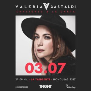 Valeria Gastaldi Instagram - Estoy feliz de anunciarles mi próximo show! ✨
Presento "A la carta", un show íntimo y exclusivo donde voy recorrer mi tres discos como solista y algunas canciones inéditas que formarán parte de mi próximo lanzamiento. Por qué "A la carta" ? Ustedes eligiran qué canciones quieren escuchar, pronto les contaré más... ¡Entradas a la venta!
3 de Julio 21:00 hs @la.tangente
Link en bio 👈