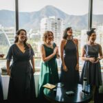 Valeria Ortega Instagram - Llegaron las fotos y tengo demasiada nostalgia de este día tan pero tan increíble 😻 Fue perfecto La previa con las bridesmaids y mi mamá Dress reveal! Amé ver sus caras cuando vieron el vestido por primera vez 🔥👏🏼 Ya vendrán más fotos @lauraemiliaschettino @mrs_cata.sch.o @amparohernandezc @pau__mp @gloriarojas_mua @josestamaria 📸 @danielagaldames 👗 @casa.santander Wedding planner @coniprovens