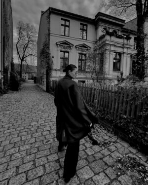 Valeriia Karaman Instagram - Thank you @krakatauwear for not letting me freeze to death in cold Berlin 🖤