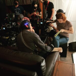 Valorie Curry Instagram - Behind the scenes pics of Episode 3, courtesy of the incomparable @rickgonzalez (who actually knows how to pose for a photo).
#thelostsymbol 
@thelostsymbolpeacocktv