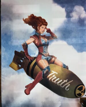 Valorie Curry Instagram - How did y’all like Firecracker’s interior design?

But seriously, this WWII bomber pinup art was incredible. Might need a (smaller) version of my own.
 
If only you guys could have seen just how many gators were in that apartment….