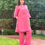 Vandana Lalwani Instagram - Dressed to Chill 😎 Wearing @unidraa most comfortable clothing ❤️ Checkout https://www.unidraa.in/ #instapic #ootd #cotton #coordset #solidcolor #comfortableclothing #indianwear #vandanalalwani