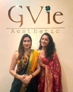 Vandana Lalwani Instagram - To new beginnings ✨ Prayers at GVie Aesthetic 🙏 #newventure #newbeginnings #aestheticclinic #skin #hair #laser #slimming #gungunuprari #vandanalalwani