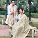 Vandana Lalwani Instagram - Happy Rakshabandhan 🌸 #friendslikefamily #rakshabandhan #brothersister #salmanshaikh #vandanalalwani #bondsbeyondreligion #twinning #dupatta