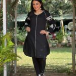 Vandana Lalwani Instagram – Strong. Confident. Unstoppable. ✨
.
.
.
Wearing these amazing outfits from @aadews__ 
PR @maverick.communication01 
#ootd #newcollection #cotton #stylish #comfortable #vandanalalwani #coordset #cottondress #kurti #explore