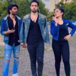 Vandana Lalwani Instagram - Tag your Reel addict friend 😂 #reelsindia #comedyreels #funnyreels #trio #salmanshaikh #yuvraajparashar #vandanalalwani #friends #funtime #goodvibes