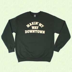 Vanessa Carlton Instagram - Not only is there a “Makin’ My Way Downtown” t-shirt, there’s a sweatshirt too! This sweatshirt has twill sewn-on applique letters and is bound to keep you warm this winter. IT’S SO GOOD. Pre-order the “Makin’ My Way Downtown” sweatshirt from Vanessa’s merch store at the link in the bio to have it arrive just in time for the holidays.