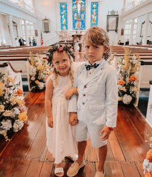 Vanessa Evigan Instagram - Our sweet Maggie got married this weekend & it was just the most beautiful day and such a fun night. Her wedding took us to Charleston South Carolina and we got to have fun and ride around the town on pedal bikes with the kids. They loved it and we did too. Congratulations @maggs_music & Jay. We are so excited for y’all and this next chapter!