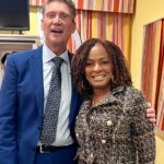 Vanessa Bell Calloway Instagram - Look who I ran into after i appeared on @sherrishowtv @goldenbachabc