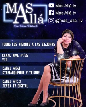 Vanessa Daroch Instagram - 😇🥰👻👽💝💞💓💕💖
Estamos muy felices de contarles que desde este Viernes 19 de Febrero ya podrás ver “Más Allá” nuestro Programa de Tv conducido por nuestra querida @vane_daroch , donde abordaremos diferentes temas de actualidad y contingencia, con una entretenida conversación junto a reconocidos invitados y destacados profesionales.
También daremos a conocer increíbles casos paranormales, y misterios sin resolver, entre otros  interesantes temas de esoterismo.
“Más Allá” se transmitirá todos los días Viernes desde las 23.30hrs por 
Canal Vive # 735 de la señal de cable Vtr  Canal Tendencias Prime # 841 de la señal de cable Gtd Manquehue y Telsur.
Ya lo sabes !!! Desde este Viernes tendrás un entretenido panorama junto a @vane_daroch e importantes invitados. 
Produce #pwproducciones 
.
.
.
#masallatv #programadetv #contingencia #actualidad #misterios #paranormal #vanedaroch #pwproducciones
