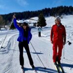 Vanessa Demouy Instagram - 1 er cours de ski de fond !! woua !! #montagne #laclusaz #skidefond @laclusazskiresort