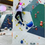 Vanessa Demouy Instagram - et c est parti pour 1 heure et demi …Sharlie grimpe maman regarde … #escalade #cours #mercredi #familytime #petitbonheur