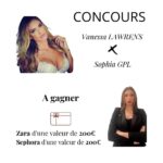 Vanessa Lawrens Instagram - 💥Jeu Concours 💥 Il y aura deux gagnants donc deux lots à gagner : -Une carte cadeau Zara d’une valeur de 200€. -Une carte cadeau Sephora d’une valeur de 200€. Pour participer : - Abonnés-toi à @vanessalawrens et @sophia_gpl -Like le poste -Tags 3 personnes de ton choix en commentaire sous ce post -Partage ce post dans ta story en taguant @vanessalawrens et @sophia_gpl À vous de jouer ! Bonne chance à tous. Tirage au sort le 30 avril.