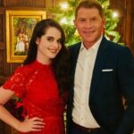 Vanessa Marano Instagram - Tonight you can check out #OneDeliciousChristmas on @foodnetwork! To celebrate, here are two behind the scenes photos that are both equally poised and dignified.