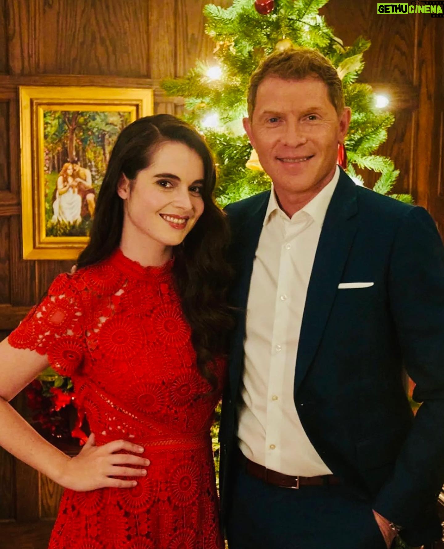 Vanessa Marano Instagram - Tonight you can check out #OneDeliciousChristmas on @foodnetwork! To celebrate, here are two behind the scenes photos that are both equally poised and dignified.