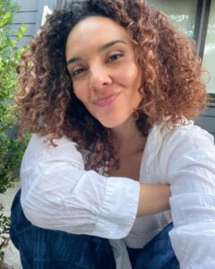 Vanessa Rubio Instagram - Playing Carmen on @cobrakaiseries is still a flower that continues to bloom in my heart ❤️ what a journey! Major chapter in my life 🩵It takes a village 🥰🫶🏽💛