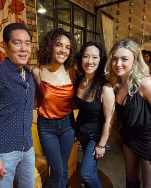 Vanessa Rubio Instagram - Some more Cobra Kai wrap party photos ✨🫶🏽✨I’m going to miss this film fam 🩵
