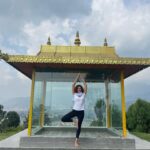 Vanessa Rubio Instagram - First few days in Nepal 🤍 this journey is so full already 🩵🙏🏽✨prayer wheel emanations, river flows of compassion, sacred site visits. Here, some photos from the Kopan Monastery