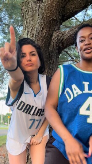 Vanity Instagram - Watched my first @DallasMavs game and my jaw was on the floor. 

Time for my first jersey.

The chocolate to my vanilla (you read that right)
My Lacey ♥️ @KaseyCatal ✨🍾

#WomensWrestling #BasketBall #DallasMavs #Sports