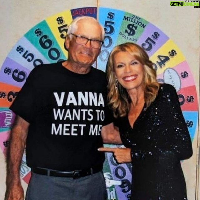 Vanna White - 3.9K Likes - After hearing about this t-shirt, I couldn’t resist saying hello to this sweet man, Arvid. It made me smile!