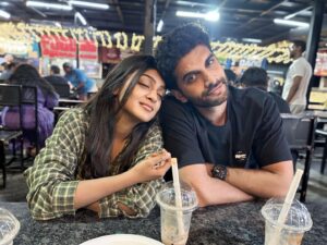 Varshini Suresh Instagram - To my amazing human❤️ May your birthday be as incredible as you are. Here’s to celebrating another year of your remarkable presence in my life. 🫂 Missing you already! 

Ft. Sleepy faces 😴

#premjacob #varshinisuresh #birthday #birthdayboy #explore #explorepage #abi #abhi #raghav #neenaankaadhal