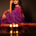 Vasanthi Krishnan Instagram - 🪔🪔🪔🪔🪔 . . . Outfit: @navyasri_mandava Mua: @srujanas_contour Jewelry: @shubampearls Water sensor diyas: @sushmanugiftgallery Click by: @suresh_upputuri #instragram #vk #pk #festivalseason #desginerwear❣️❣️😍 #diwalispecal #bigboss7telugu #bbjoditelugu #diwali💥 #hyderabad #festivetime #homedecor