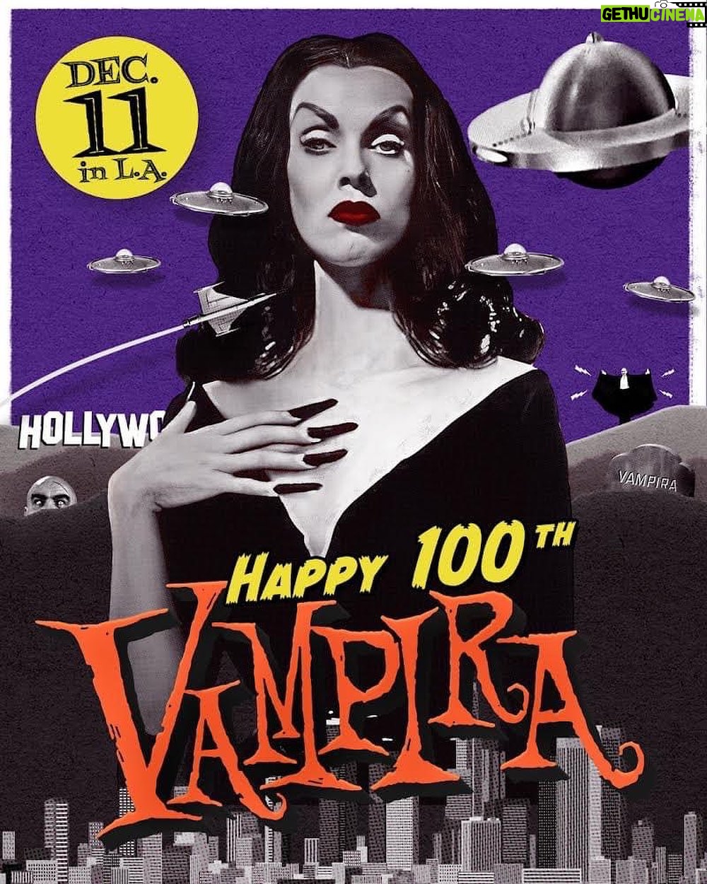 Ve Neill Instagram - 🦇🖤Celebrate the Centenary of Maila Nurmi—the One, the ONLY—VAMPIRA! I’ll be attending this Sunday and will also be on the panel doing a Q A at the end of the film! Come see me! Only if you have a ticket though because I believe the event is SOLD OUT! • 3pm: Wreath-Laying at Maila's Monument (Hollywood Forever Cemetary) -AT AMERICAN CINEMATEQUE LOS FELIZ 3 5pm: Glamour Ghoul signing by author (and Maila's niece) Sandra Niemi 7pm: Screening of Tim Burton's Ed Wood w/ panel discussion including, Larry Karaszewski & Scott Alexander (Ed Wood screenwriters), Sandra Niemi, RH Greene (dir. Vampira & Me), VE Neill (Ed Wood), and Dana Gould 10pm: Plan 9 From Outer Space Rare Vampira Footage