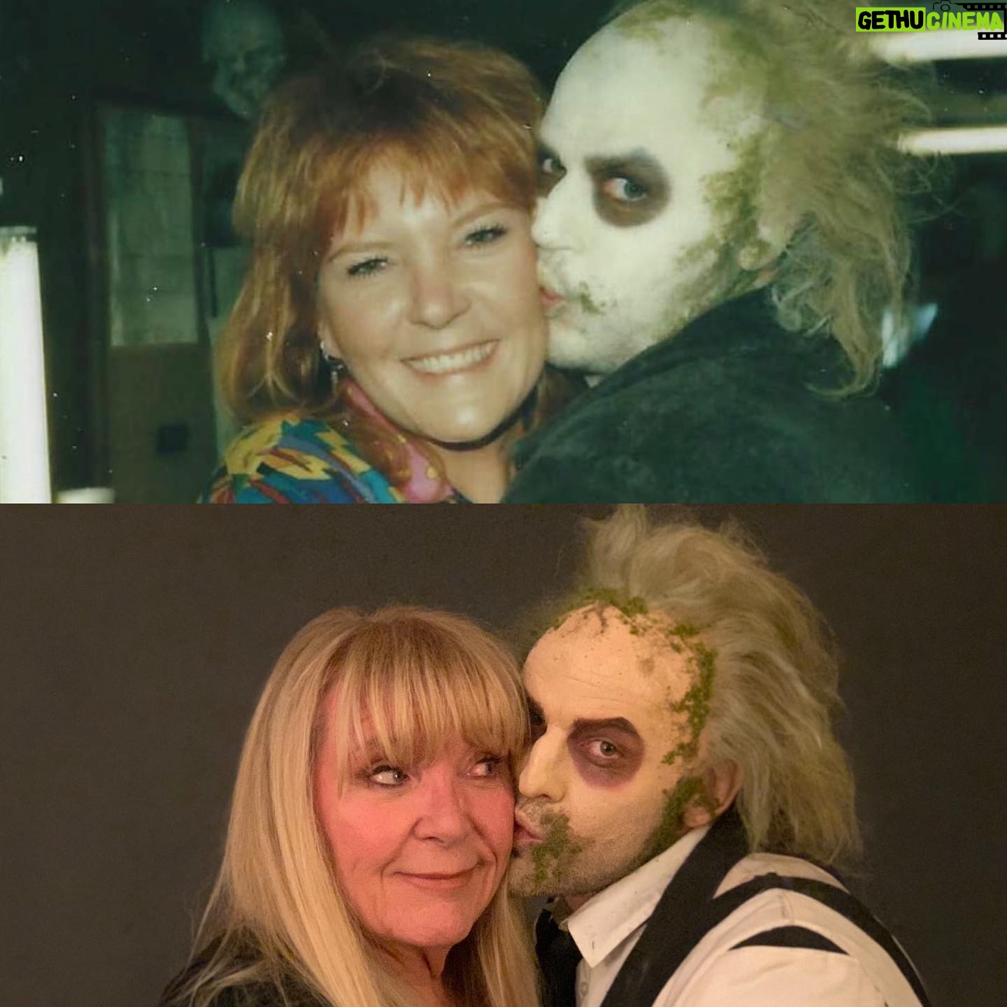 Ve Neill Instagram - 30 years later! Recreation of Michael Keatons Beetlejuice makeup I created but on @fanboybrandon