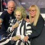 Ve Neill Instagram - Thank you @ppipremiereproducts for hosting Steve La Porte and I this Friday night at Son of Monsterpalooza to recreate my famous Michael Keaton Beetlejuice makeup! Thank you @fanboybrandon for sitting still the entire process and @officialherohair for making the wig! Hope to see everyone the rest of the weekend! #beetlejuice #michaelkeaton #timburton #winonaryder #fxmakeup #fxmakeupartist #makeuptutorial #makeup #mua #veneill