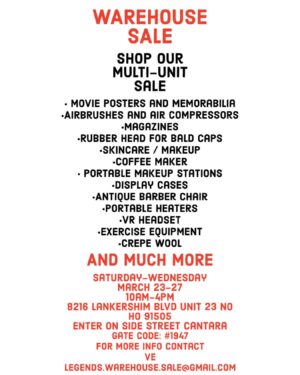 Ve Neill Instagram - ✨We’re having a warehouse sale!! Starting tomorrow through Wednesday we will be selling many many items including lots of skincare and makeup along with equipment and much more! 
Come on down March 23-27 from 10 AM to 4 PM