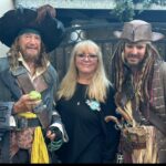 Ve Neill Instagram - Thank you to all who came by our booth @monsterpaloozaofficial to check out our school @legendsmakeupacademy demo of 12 pirates from Pirates of the Caribbean 🤍 The students and I had so much fun creating these characters and I hope you enjoyed watching them just as much! See yall tomorrow! Arghhh 🏴‍☠️ 🖤