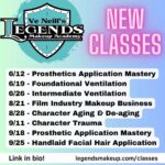 Ve Neill Instagram - New classes @legendsmakeupacademy coming up! Including prosthetic application, ventilation classes with @welldressedwigs , and of course we can’t forget about our trauma class! • Visit legendsmakeup.com for more info • #ventilation #hairlaying #veneill #fx #fxmakeup #makeupartist #mua #makeup #makeuptutorial #fxmakeupartist