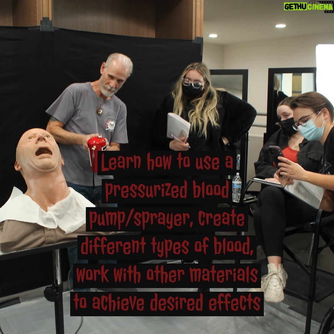 Ve Neill Instagram - DONT MISS OUT! Blood rigging class being taught by Steve LaPorte @stevelaporte_facemaker Sign Up Today! legendsmakeup.com ••••••••• This class starts October 3 and runs till October 7 but we only take 7 students max per class so you better grab a seat fast! @stevelaporte_facemaker @therealve @legendsmakeupacademy #makeup #makeupartist #blood #bloodeffects #sfxmakeup #sfx #fxmakeup #veneill #muaartist