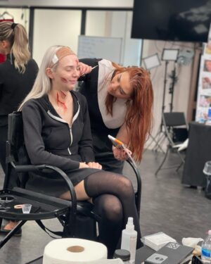 Ve Neill Instagram - Photos of our wonderful students working this week! This past week was a prosthetics application mastery class with the wonderful Kevin Haney @haney7560 🤍 
• 
@laurentheterrible 
@koena_beauty 
@nefariousbeasts 
@yolkjesus 
@elebreee 
@leesasimone 
@itzel_makeup_hair