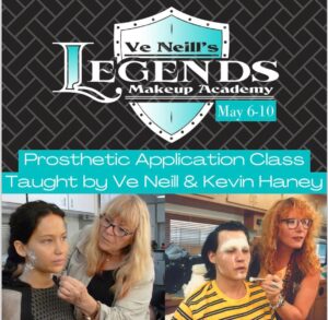 Ve Neill Instagram - Starting tomorrow our Trauma Class will be in session for a week but starting May 6-10th, Ve Neill and Kevin Haney will be teaching our prosthetics application mastery class! This class really shows you all you need to know to prep,apply and paint prosthetics for a camera ready finish! 
• 
SIGN UP 
👇🏼👇🏼👇🏼 
legends makeup.com 

#makeup #makeuptutorial #makeupartist #sfx #sfxmakeup #mua #specialeffects #veneill