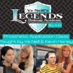 Ve Neill Instagram - May 6-10 we will be having one of our most popular classes, prosthetics application! This class will be taught by our wonderful Ve Neill and the talented Kevin Haney @haney7560 Learn how to apply, blend, color and remove various prosthetics made from a variety of materials. Cover all equipment needed to apply foam latex, gelatin, Pros-aide and silicone gel-filled appliances. Understand the proper usage and techniques with various makeups. • @therealve @legendsmakeupacademy