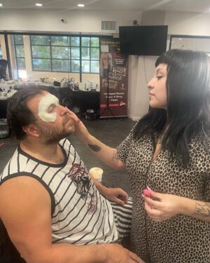 Ve Neill Instagram - Photos of our wonderful students working this week! This past week was a prosthetics application mastery class with the wonderful Kevin Haney @haney7560 🤍 
• 
@laurentheterrible 
@koena_beauty 
@nefariousbeasts 
@yolkjesus 
@elebreee 
@leesasimone 
@itzel_makeup_hair