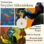 Veda Yurtsever Instagram – Pek kıymetlimiz ressam Türkan Gündoğdular’ ın 18 parçadan oluşan Fırçalar Tükenirken adlı exclusive resim sergisi yarın ( 23 Aralık 2023) Cafe  Le Petit ‘de sergileniyor. Ben çok mutluyum şahsen , zira kendisi tanıdığım en nev-i şahsına münhasır insanlardan biri, yanında olmak çok heyecanlı olacak, bekleriz..🐬🦋 #fırçalartükenirken @cafe_le_petit #ayvalık #resim #sergi @turkangundogdular_terracotta