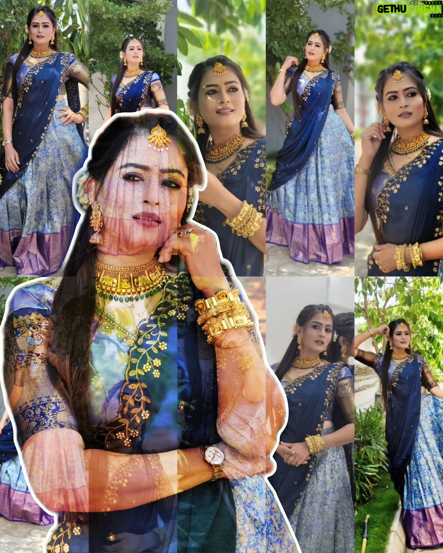 Veena Ponnappa Instagram - Showtime for @etvtelugu2708 @veena_ponnappa_vnaa ✨️ Wearing @inayadesignerstudio #veena #veenaponnappa #ravoyichandama #kannadaactress #smile #women #happyme #telugu #teluguserials #etvtelugu #halfsareelove #teluguserial #womenempowerment #actor #homely #smilehappily #newlook #kannadaserials #smiling #actorlife #rudrani #traditional #blue #cute #bubbly #salwar