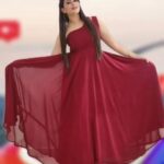 Veena Ponnappa Instagram - She who leaves a Trail of Sparkle is Never Forgotten @veena_ponnappa_vnaa ✨🥰💃🏻 Wardrobe Courtesy - @inayadesignerstudio #veena #veenaponnappa #ravoyichandamama #kannadaactress #pose #enjoying #happyme #telugu #teluguserials #etvtelugu #fashion #teluguserial #lehenga #actor #collaboration #smilehappily #red #redlove #smiling #actorlife #rudrani #collab #lehengalove #gopichand #ravibasrur #topteluguvideos #malvikasharma😍 #cute