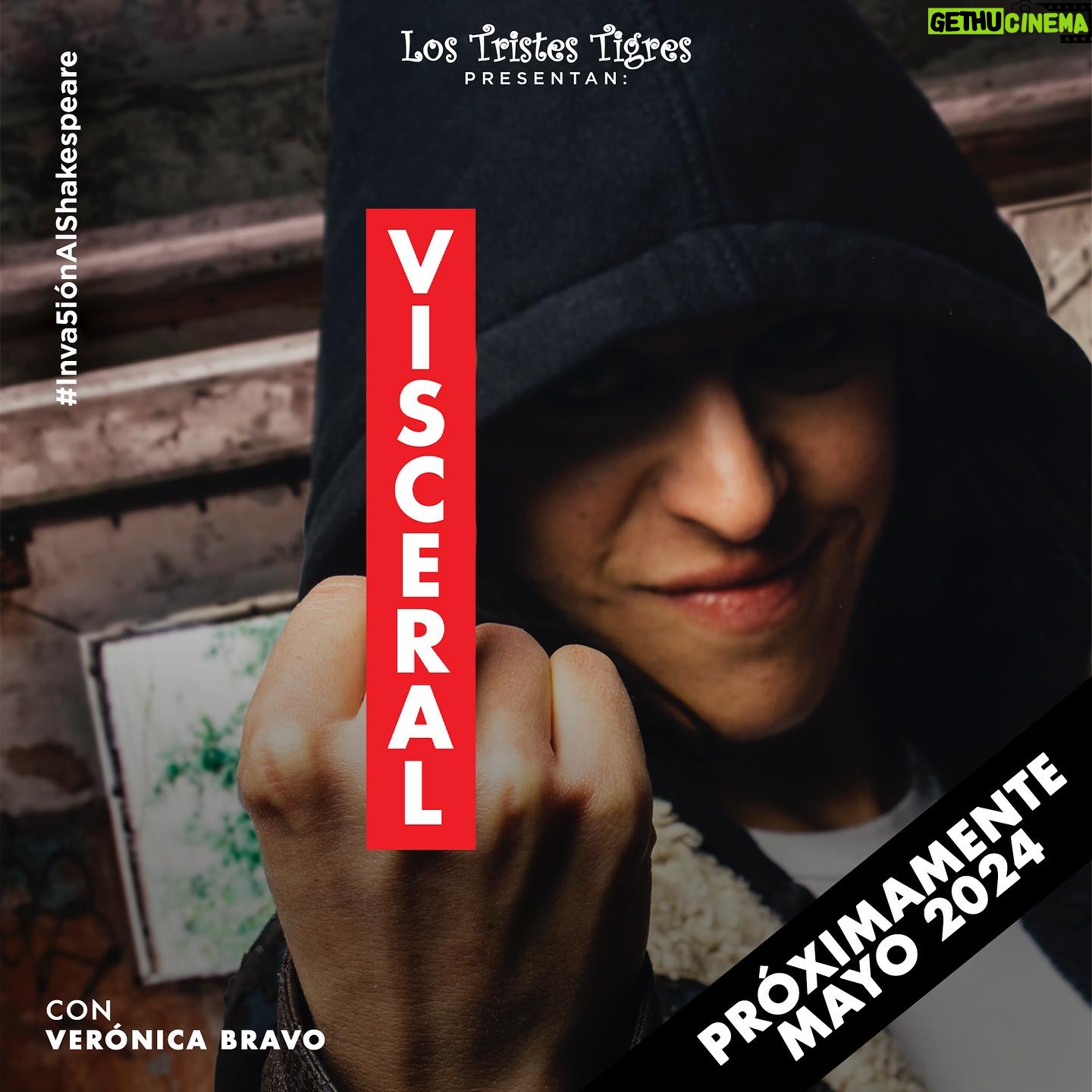 Verónica Bravo Instagram - #Visceral de @tristestigresc 👊 En una mañana de invierno, en el trayecto de su casa al hospital donde su madre se encuentra en estado terminal, la protagonista nos hace un recuento de su vida y nos muestra las atrocidades que conlleva vivir en este país, contándolo de una manera #Visceral 🔥 #Estreno en mayo 💫 Elenco – Verónica Bravo Dirección y dramaturgia – Adrián Vázquez #Teatro #TeatroCDMX #CDMX #TristesTigres #ForoSHKSPR