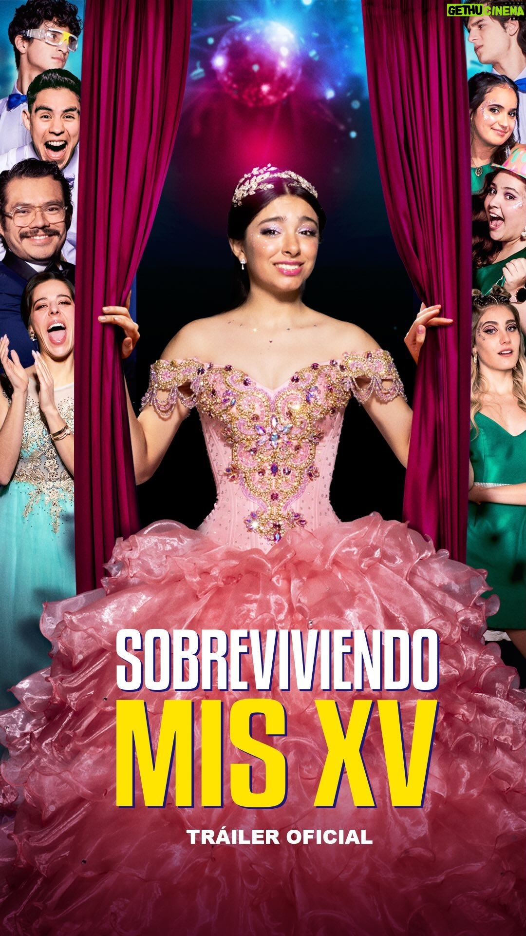 Verónica Bravo Instagram - ¡Chequen el tráiler oficial de LA fiesta del año 🥳! #SobreviviendoMisXV, 21 de septiembre sólo en cines. #Videocine #CineMexicana #TradicionesMexicanas #MemoVillegas #FiestaDeXVAños #Quinceañeras