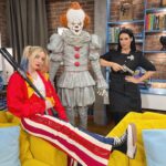 Veronika Danišová Instagram – Tvárime sa dostatočne záporne?😂dnešná @snidanesnovou s témou záporáci🤡 zajtrajšia téma je podzim a bude jablkový koláč! 🥧 #snidanesnovou #nebesky