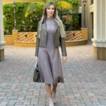 Veronika Mindal Instagram - Since my singing career paused due to the war and my move to America, which led to a creative crisis and a loss of self, thanks to my passion for fashion that pulled me out of complete depression. Now, thanks to Instagram for providing musical accompaniment to the photos, I have to choose compositions for my posts. I am forced, whether I like it or not, to listen to the music of other artists. I was surprised that I had not listened to the singer Sia ( @siamusic ) much before. But now, even in short snippets, I have listened to her compositions, and I am amazed at how talented and unique this extraordinary singer is. I have never seen so many hits in a row; it’s just something I’m delighted with and have great respect for her talent. . . . Dress by #theory__ Jacket & boots #guess Bag #hermes . . . . #actress #model #maturemodel #singer #songwriter #Hollywood #LosAngeles #NewYork #Paris #Milan #Ukraine #talent #artist #Instagram #Instastyle #tattooedgirl #Insta #vogue #style #outfit #fashioninspiration #fashion #design #fashiondesign #veronikamindal