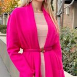 Veronika Mindal Instagram - I understood why people love pink because it lifts the mood and warm up:) . . . belt #ralphlauren Bag #chanel Shoes #samedelman Cardigan and dress #vincecamuto . . . . #actress #model #maturemodel #singer #songwriter #Hollywood #LosAngeles #NewYork #Paris #Milan #Ukraine #talent #artist #Instagram #Instastyle #tattooedgirl #Insta #vogue #style #outfit #fashioninspiration #fashion #design #fashiondesign #veronikamindal