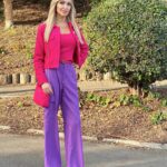 Veronika Mindal Instagram – Pink and purple is definitely a colors that people are not afraid to love out loud. Apart from its aesthetic value, it elicits different emotions and meanings in our lives. It can make us feel luxurious, imaginative, and spiritual.
.
.
.
Jacket & top #rachelzoe 
pants #noisymay 
Bag #chanel 
belt & shoes #ralphlauren 
.
.
.
.
.
#actress #model #maturemodel #singer #songwriter #Hollywood #LosAngeles #NewYork #Paris #Milan #Ukraine #talent #artist #Instagram #Instastyle #tattooedgirl #Insta #vogue #style #outfit #fashioninspiration #fashion #design #fashiondesign #ashionblogger #veronikamindal